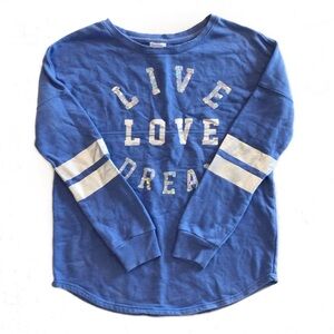 Aeropostale Live Love Dream Varsity Sweatshirt Women’s Size Small